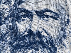 Karl Marx auf der 100-Mark-Banknote der DDR.