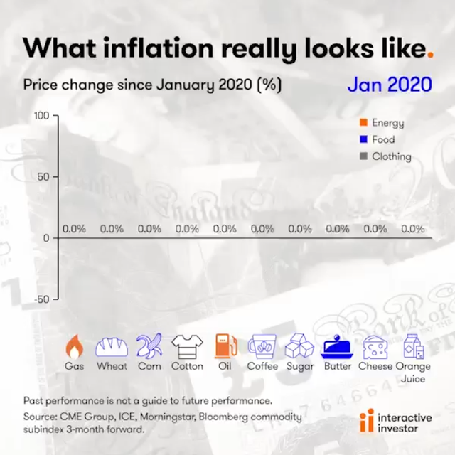 Inflation over the months from Jan 2020 ????????☕⛽