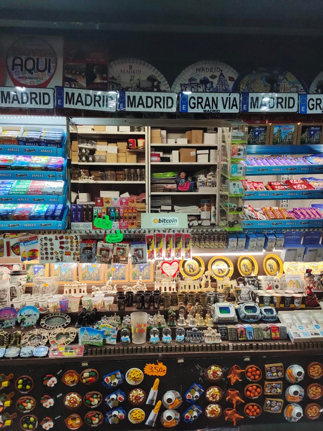 Souvenir shop in Madrid, Spain!