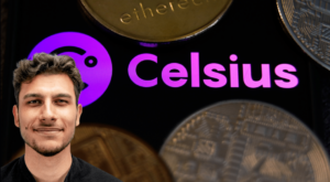 Celsius neben Krypto-Coins