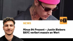 Bored Ape NFT von Justin Bieber verliert massiv an Wert