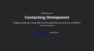 Omnipotent: Admin von RaidForums kontaktiert Mitglieder