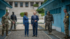 Internationale Beziehungen: Scholz besucht die innerkoreanische Grenze