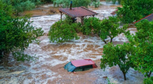 Extremwetter: Regenfälle überschwemmen Griechenland