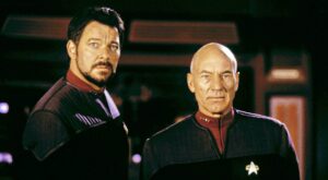 „Star Trek“-Star macht sich über Picard-Darsteller wegen ikonischer 27 Jahre alter Szene lustig