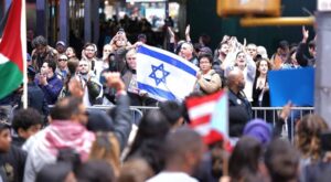 New York: Krieg in Israel: Feindselige Proteste am Time Square