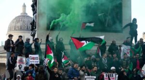 Proteste: Tausende Menschen auf pro-palästinensischer Demonstration in London