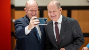 US-Reise: Olaf Scholz trifft „Doppelgänger“ in Washington