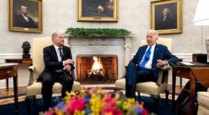 USA-Besuch: Biden pocht bei Scholz-Treffen auf Zustimmung von US-Kongress zu Ukraine-Hilfen