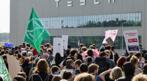 Grünheide: Aktivisten kündigen weiteren Protest gegen Tesla an