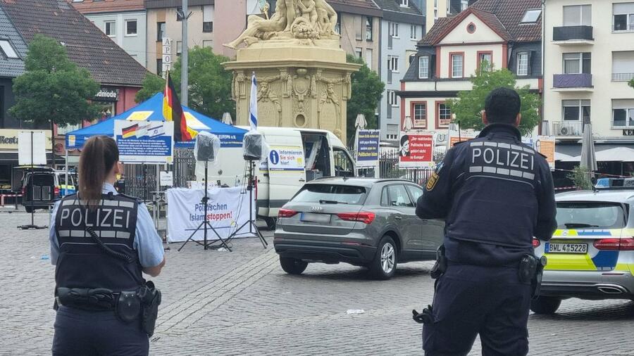 Mannheim: Messerangriff auf Marktplatz in Mannheim - Angreifer niedergeschossen